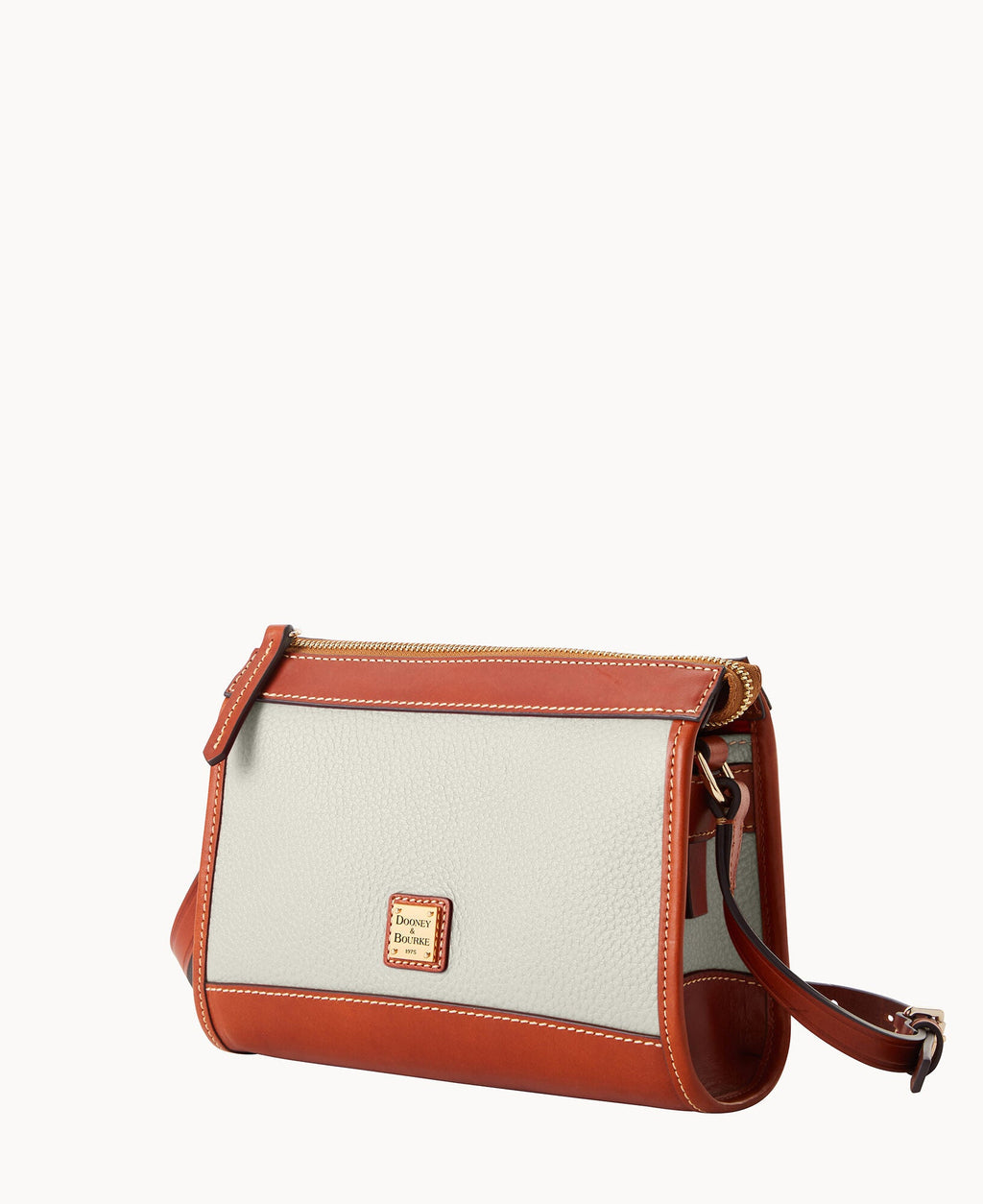 Pebble Grain Zip Crossbody