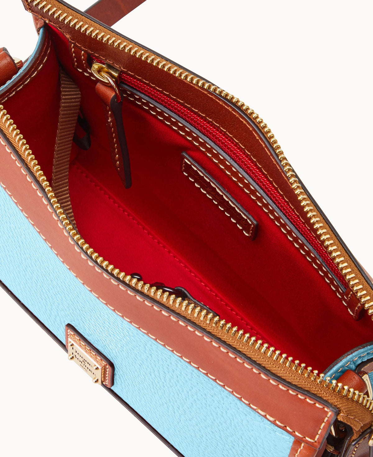 Pebble Grain Zip Crossbody