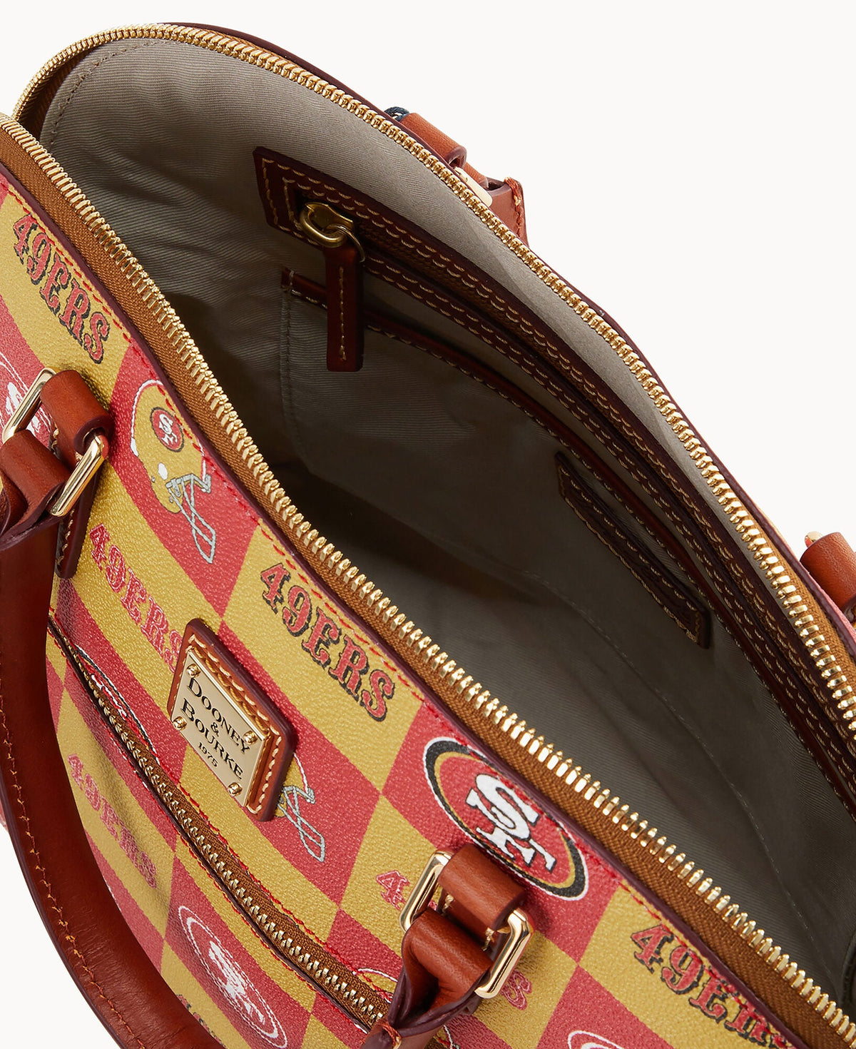 NFL 49ERS Domed Zip Satchel