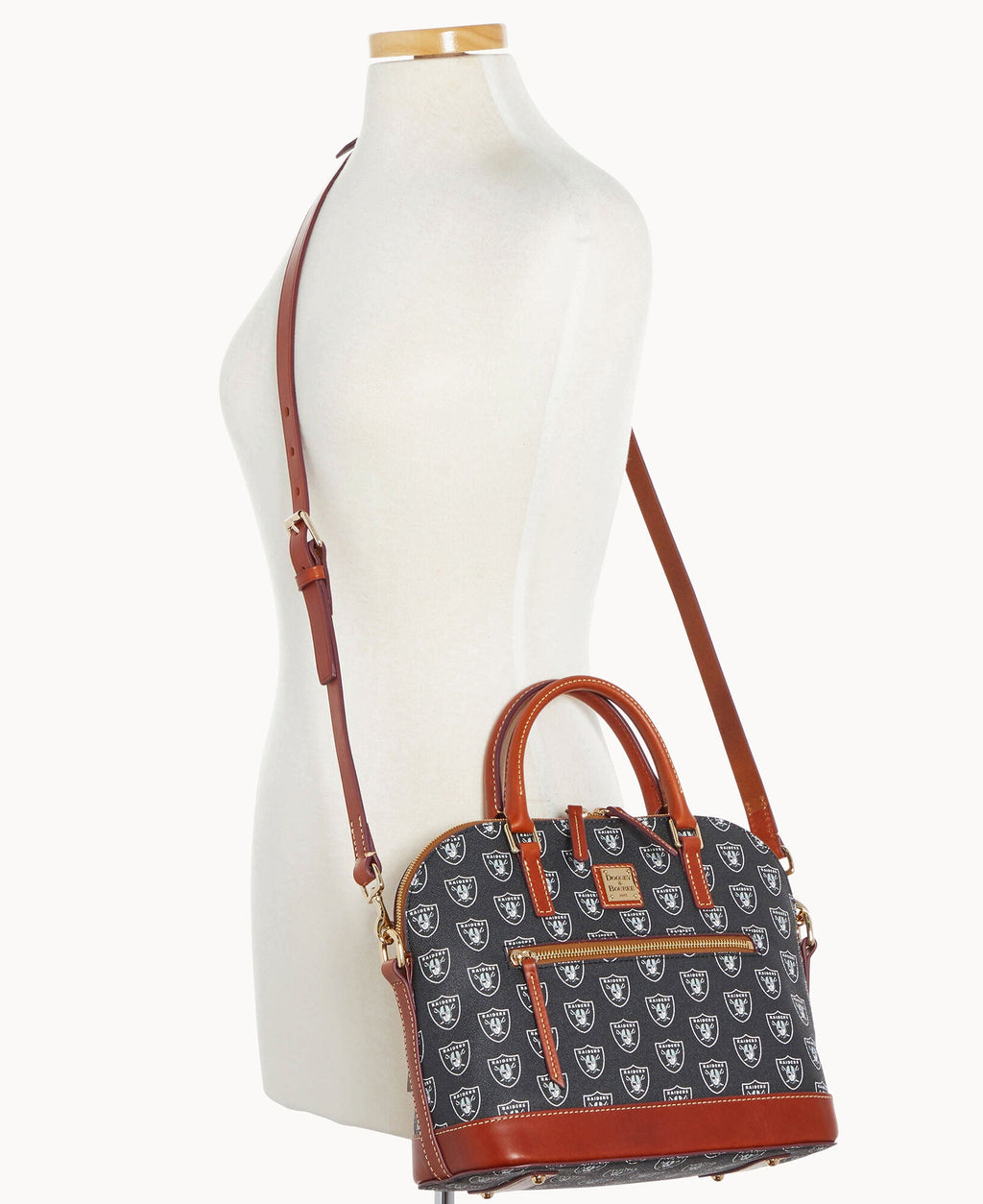 NFL Raiders Domed Zip Satchel