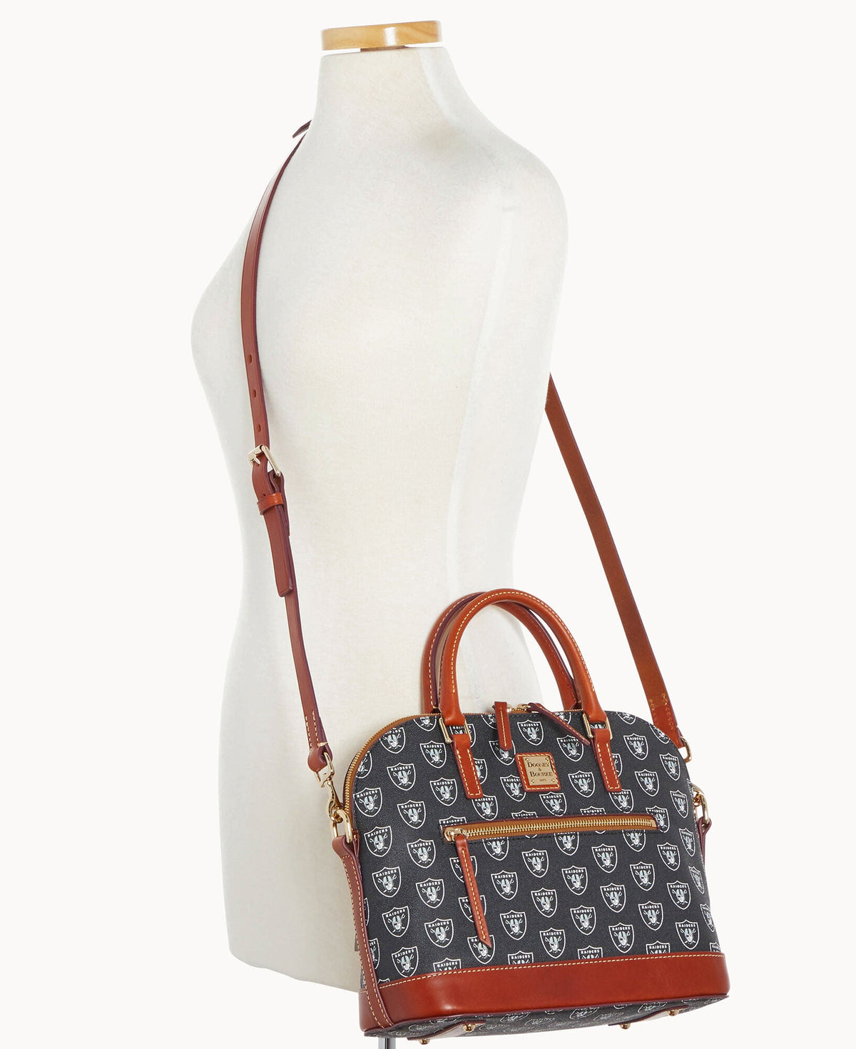 NFL Raiders Domed Zip Satchel