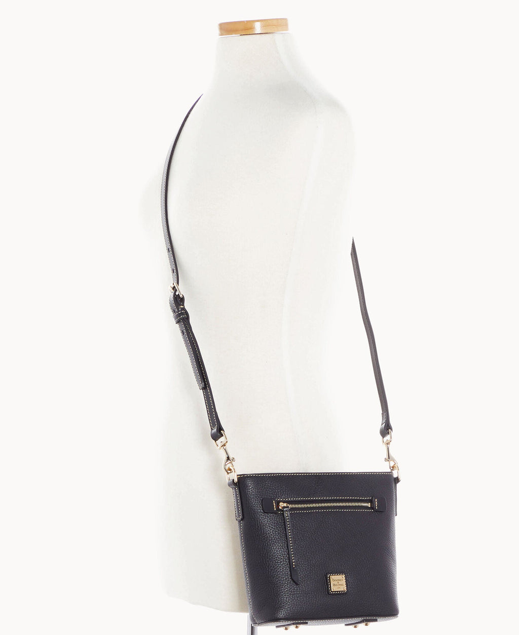 Pebble Grain Small Zip Crossbody