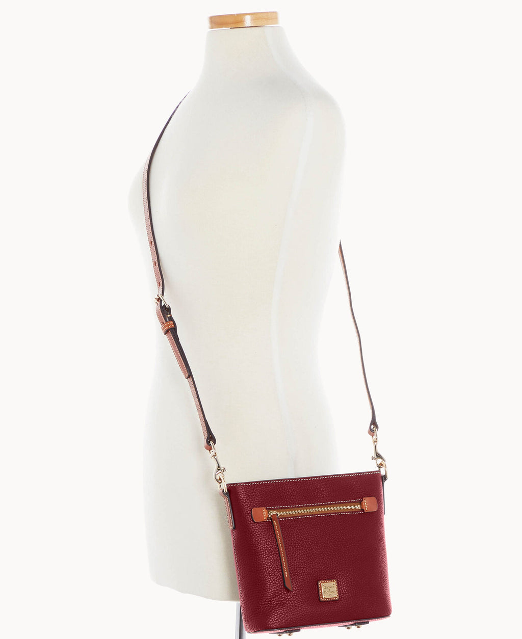 Pebble Grain Small Zip Crossbody