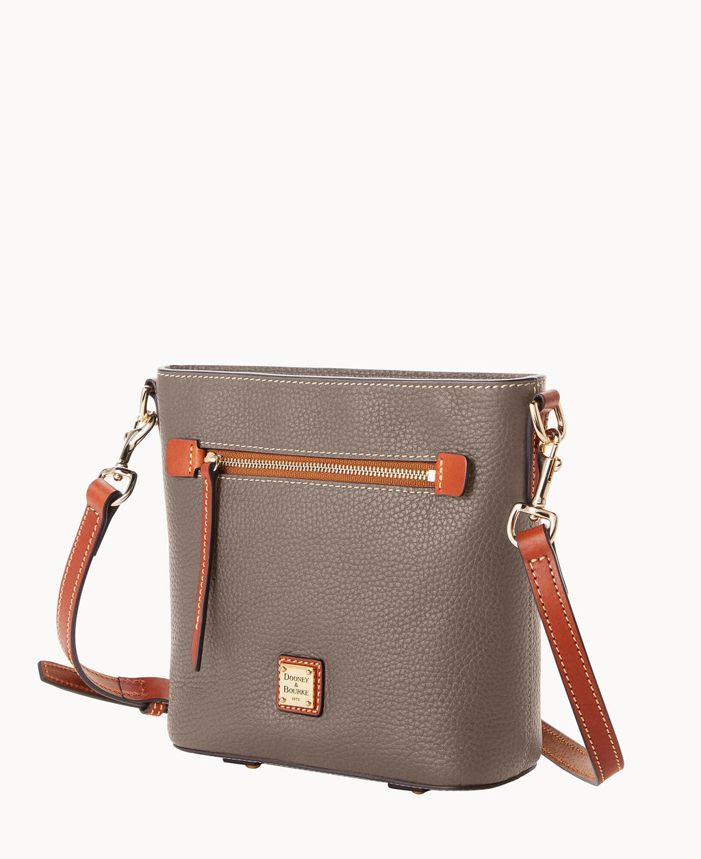 Pebble Grain Small Zip Crossbody