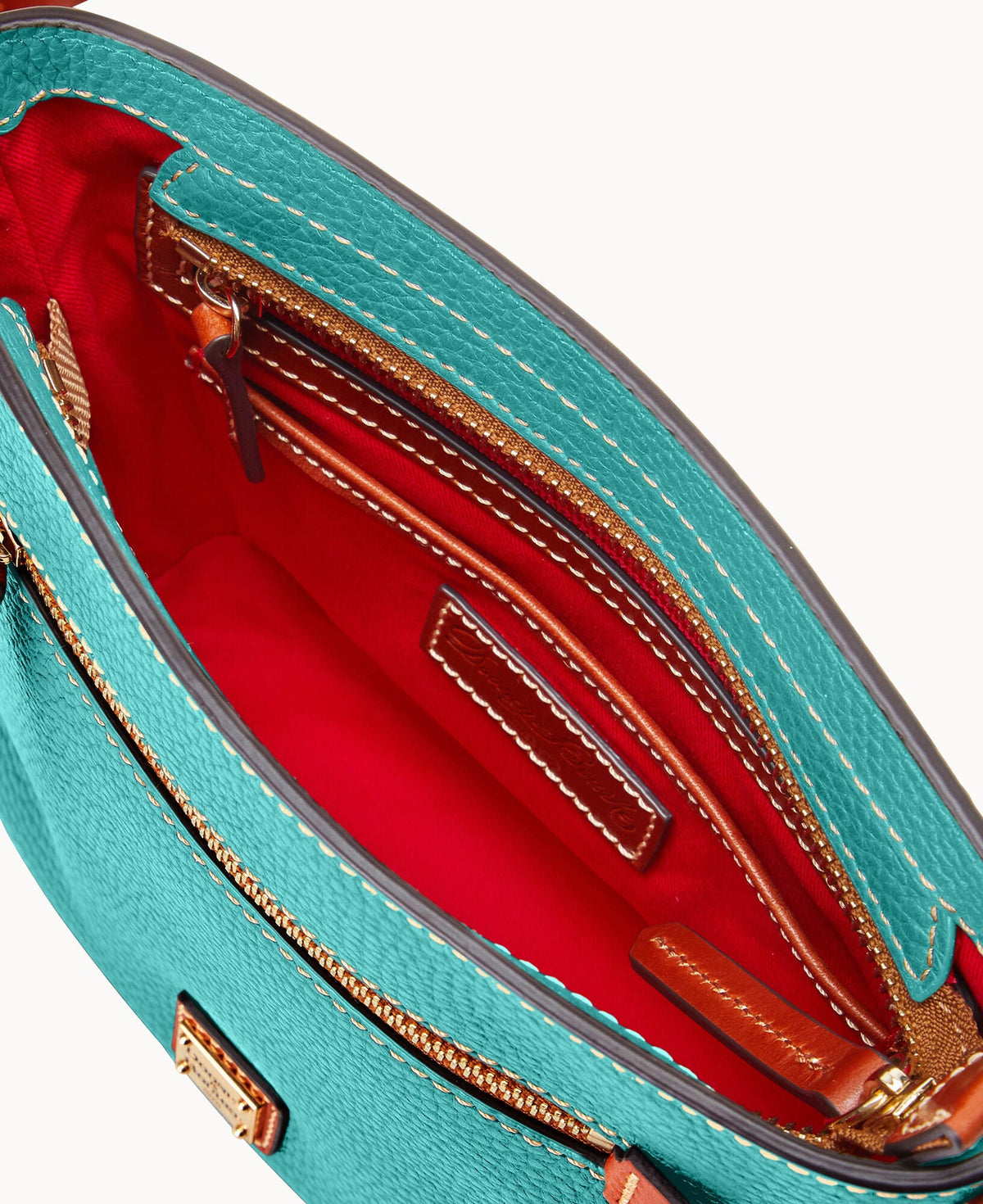 Pebble Grain Small Zip Crossbody