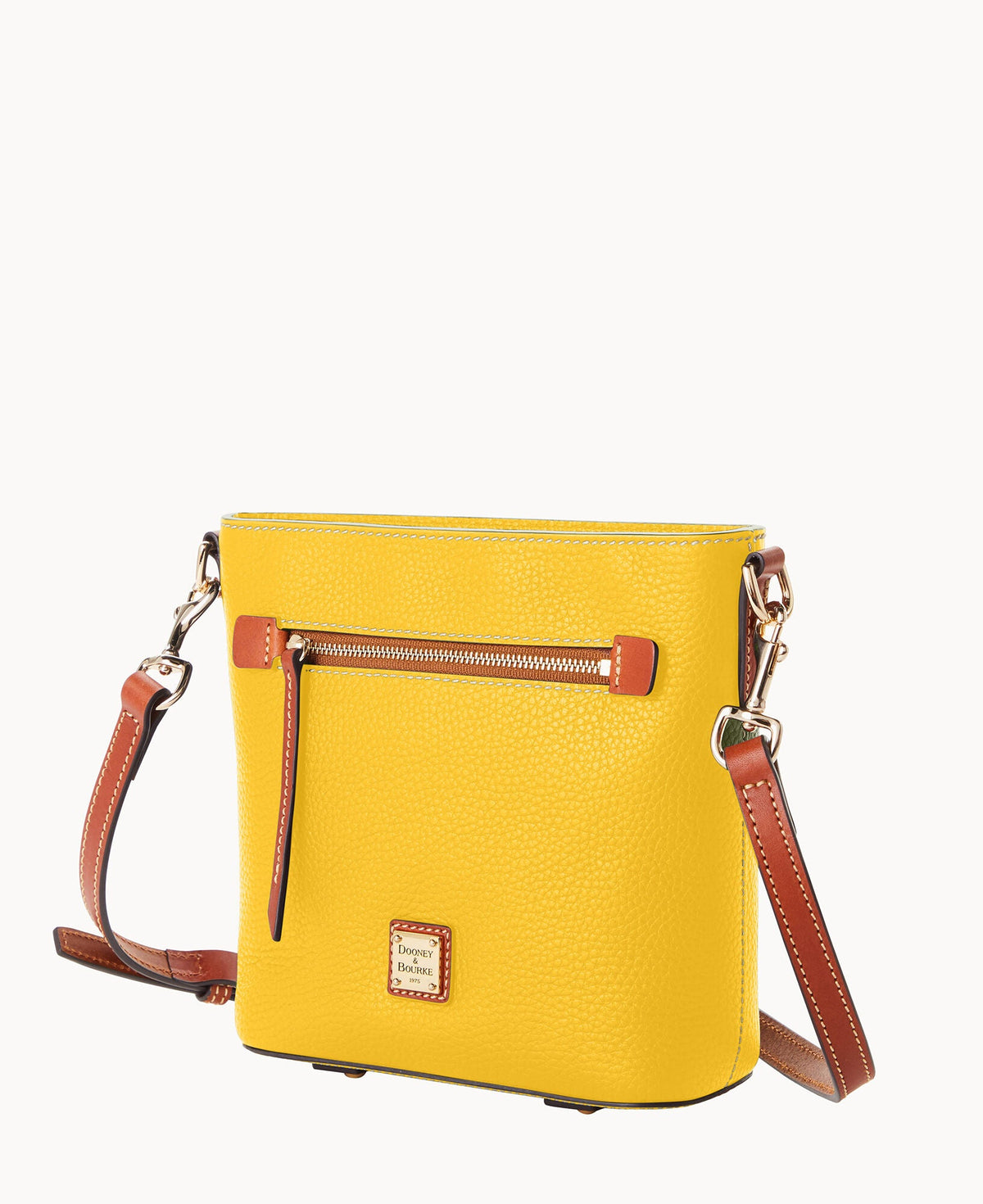 Pebble Grain Small Zip Crossbody