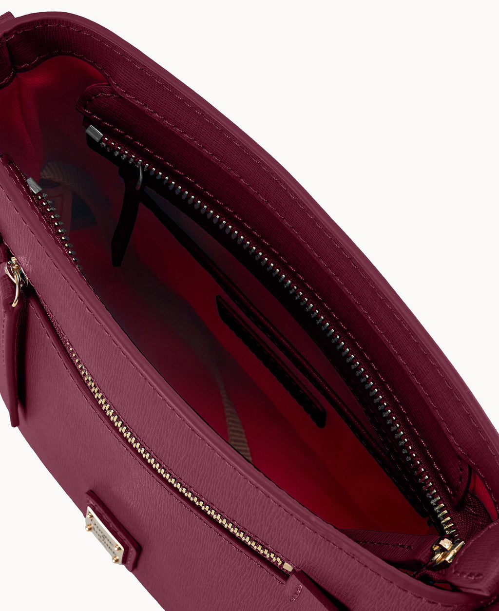 Saffiano Small Zip Crossbody