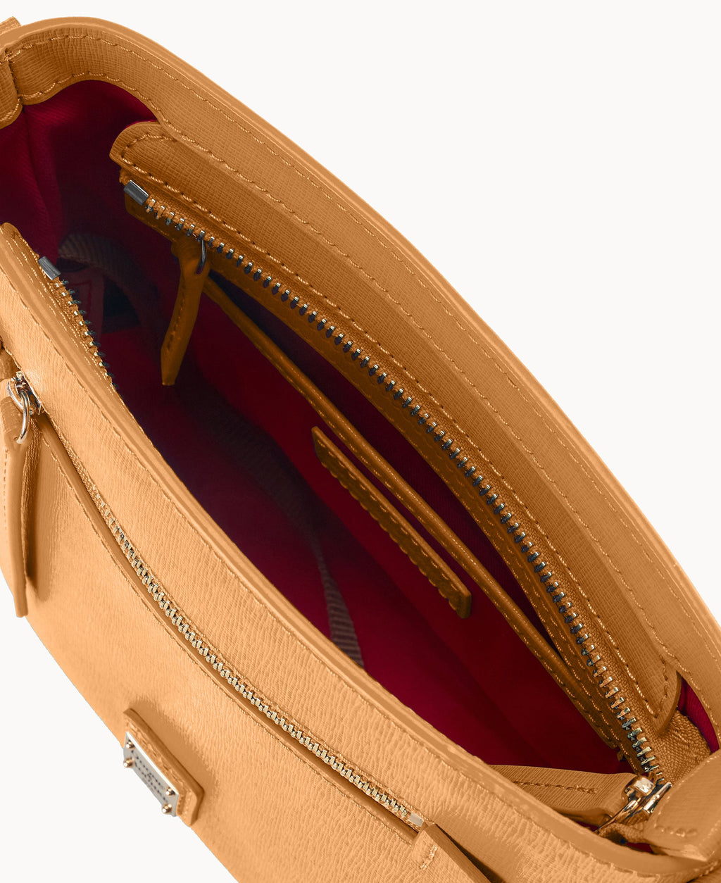 Saffiano Small Zip Crossbody
