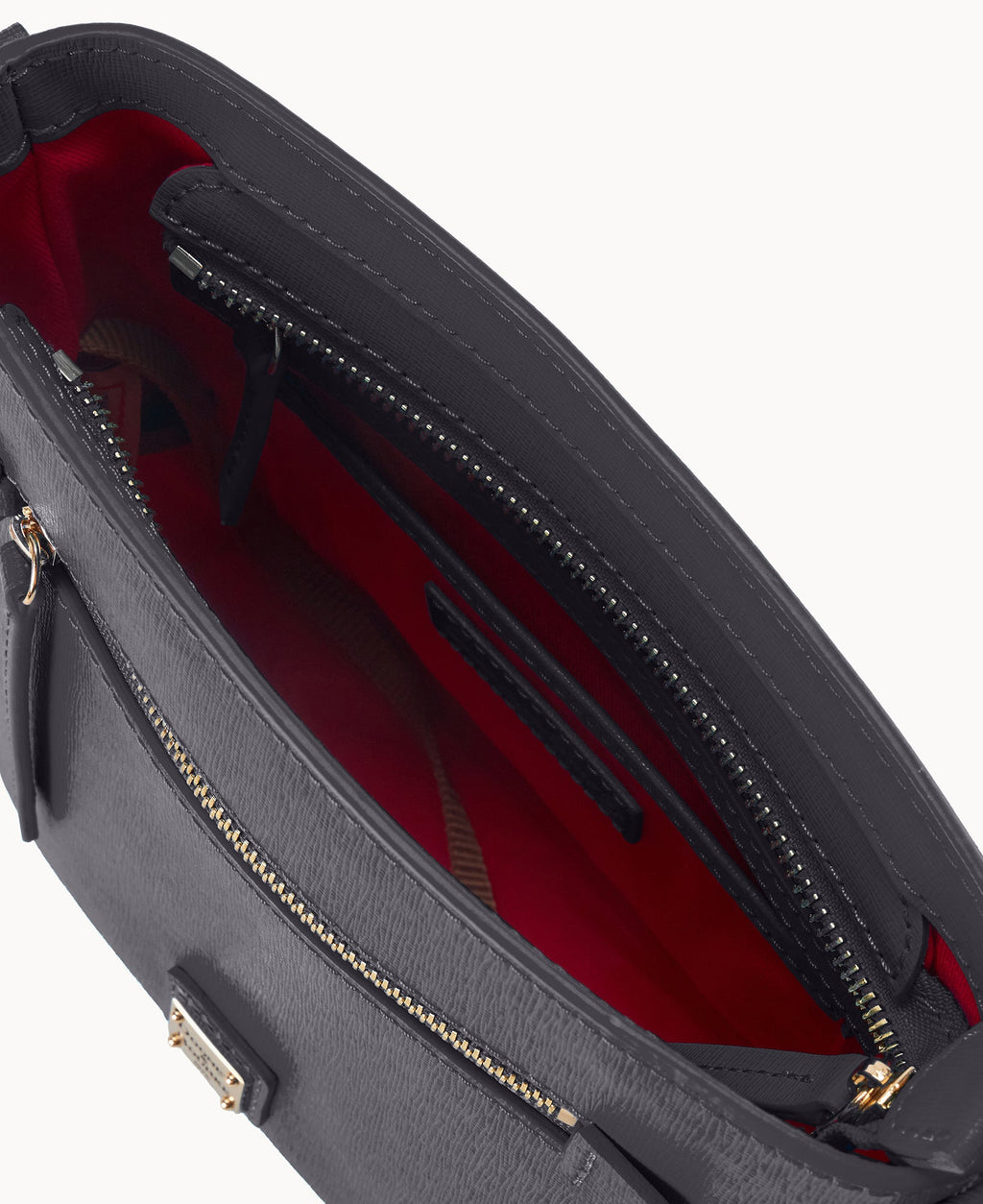 Saffiano Small Zip Crossbody