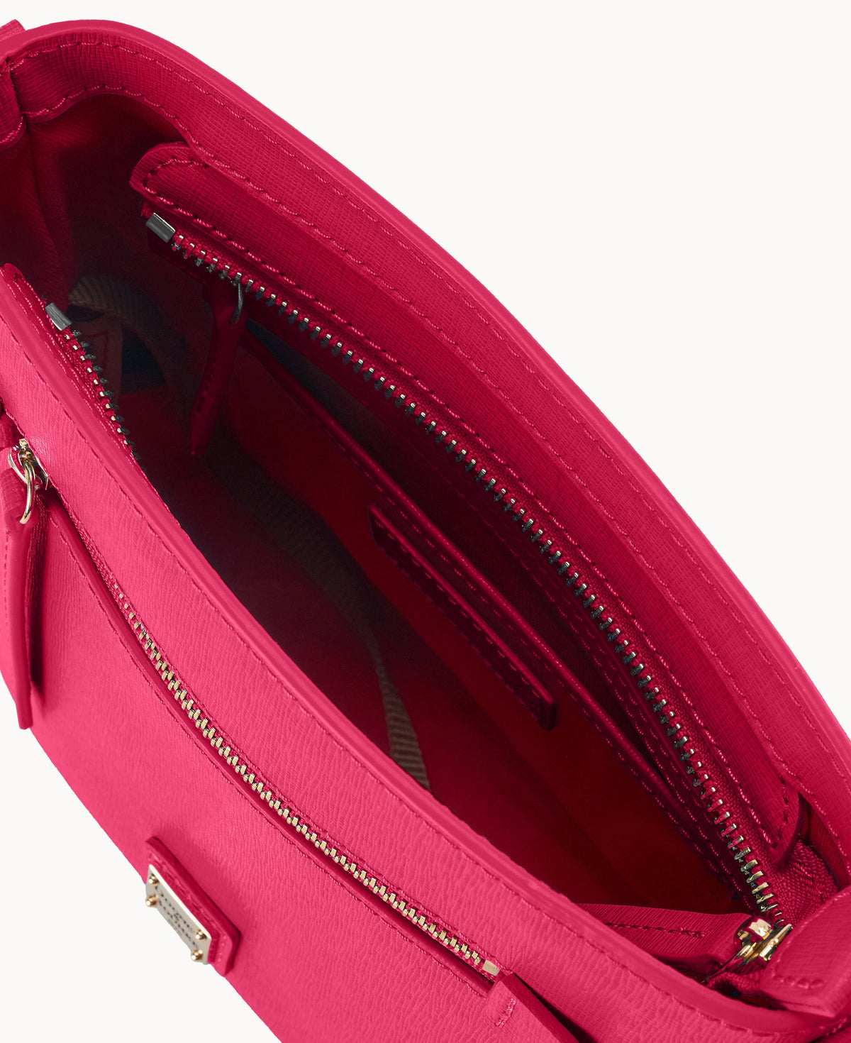 Saffiano Small Zip Crossbody