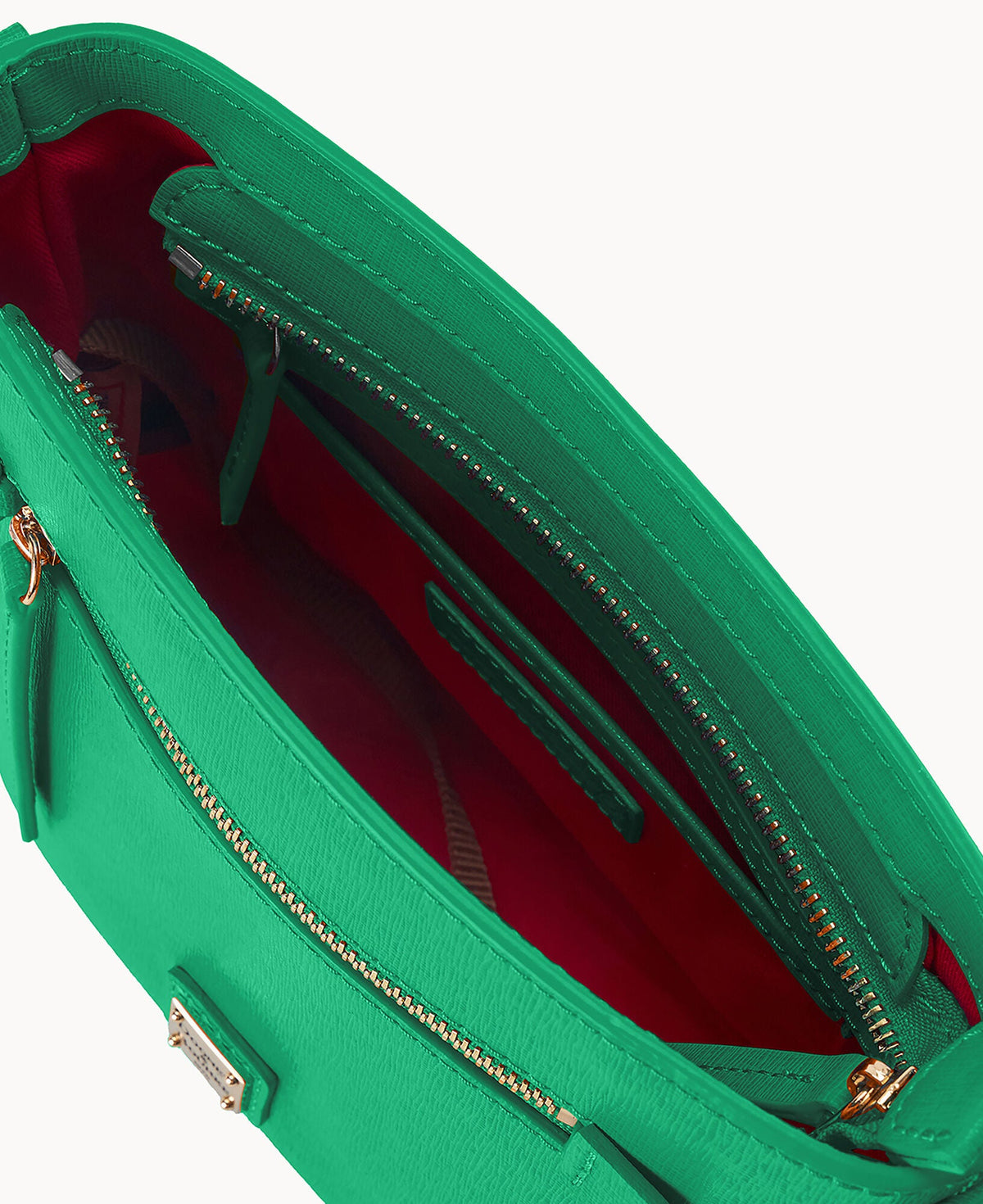 Saffiano Small Zip Crossbody