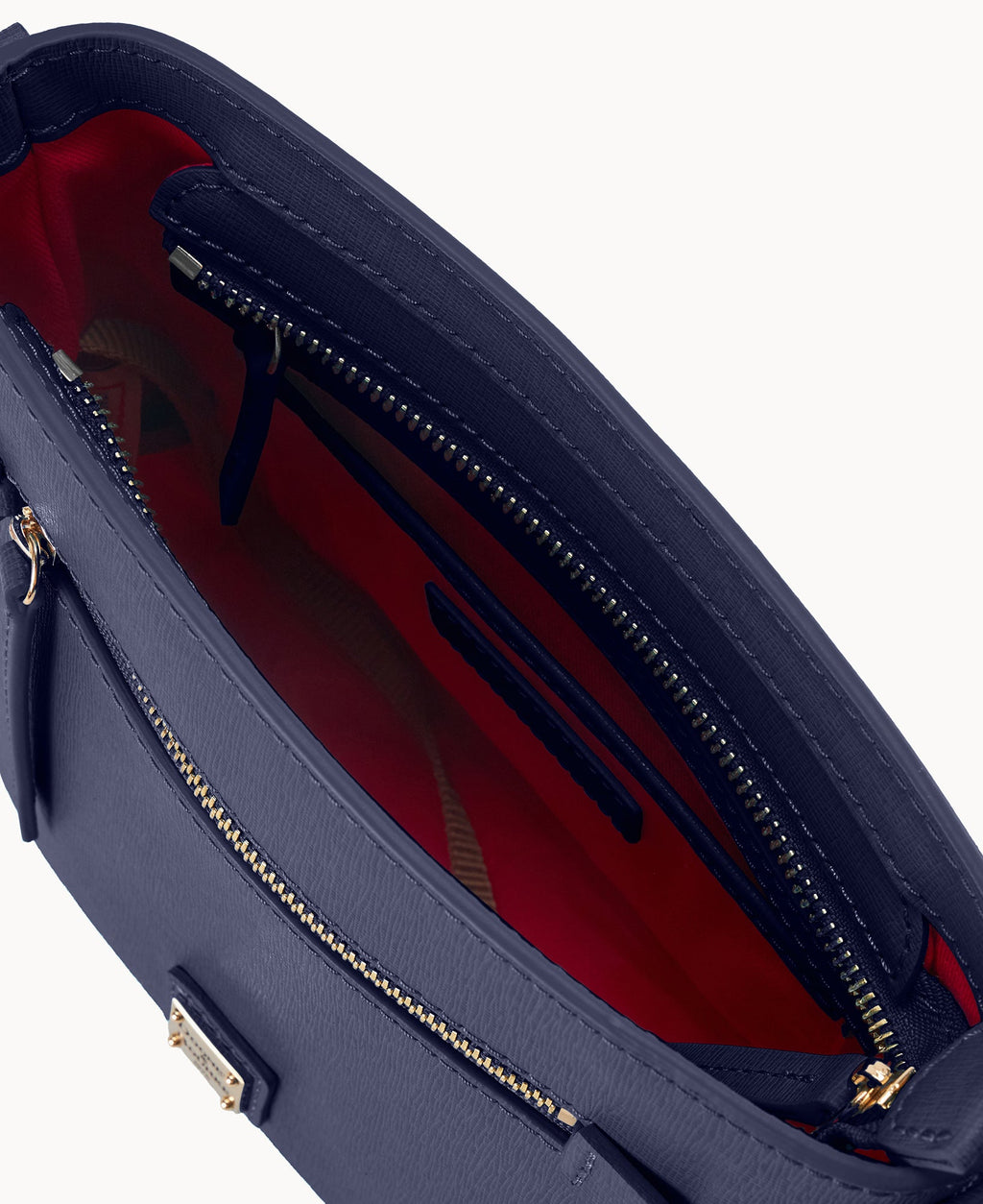 Saffiano Small Zip Crossbody