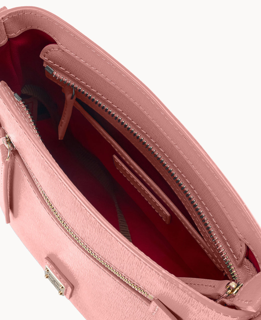 Saffiano Small Zip Crossbody