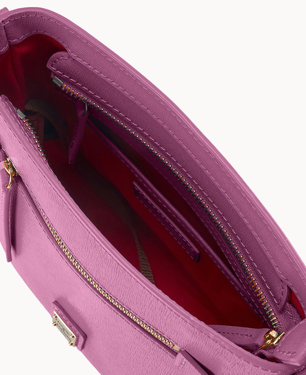 Saffiano Small Zip Crossbody