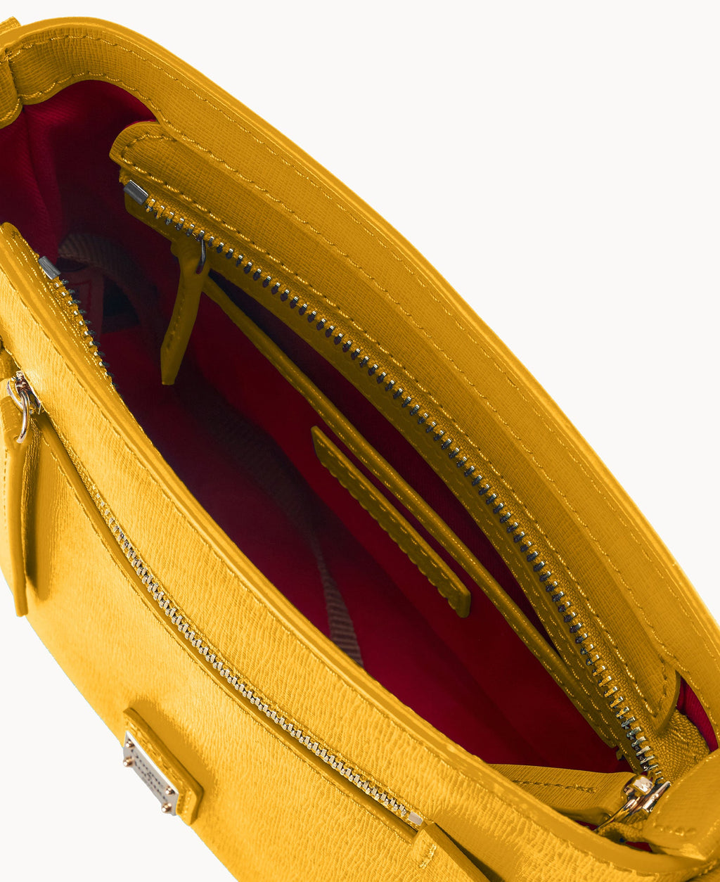 Saffiano Small Zip Crossbody