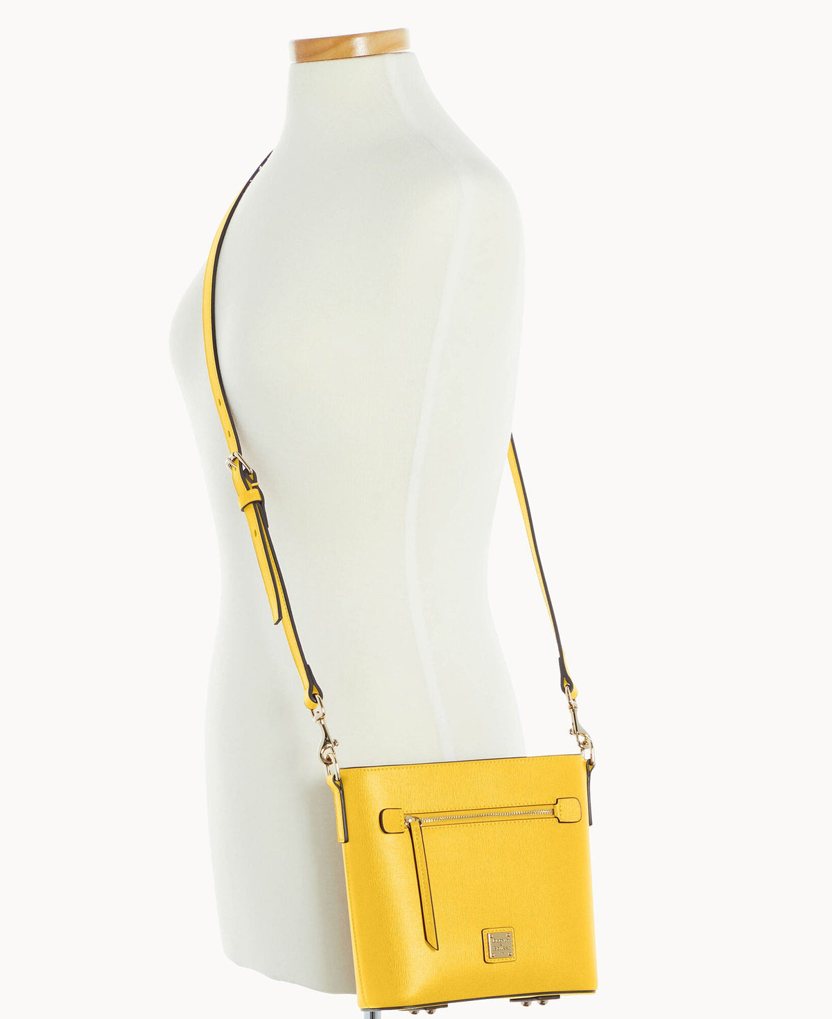 Saffiano Small Zip Crossbody