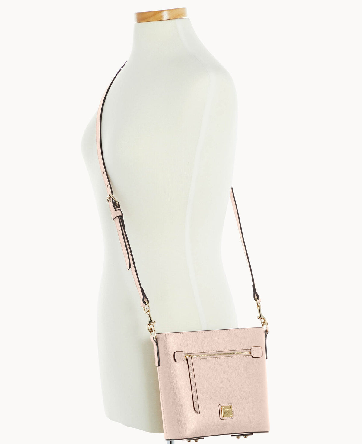 Saffiano Small Zip Crossbody