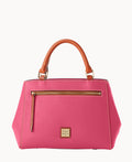 Pebble Grain Small Zip Satchel