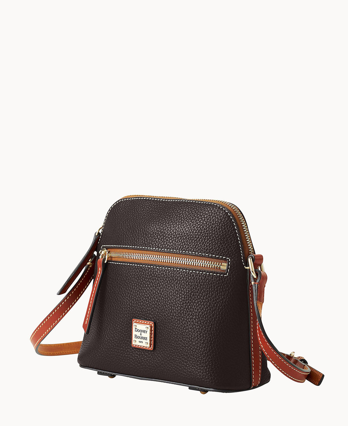 Pebble Grain Domed Crossbody