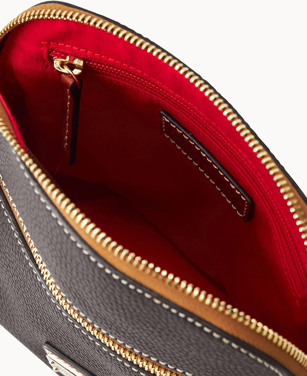 Pebble Grain Domed Crossbody