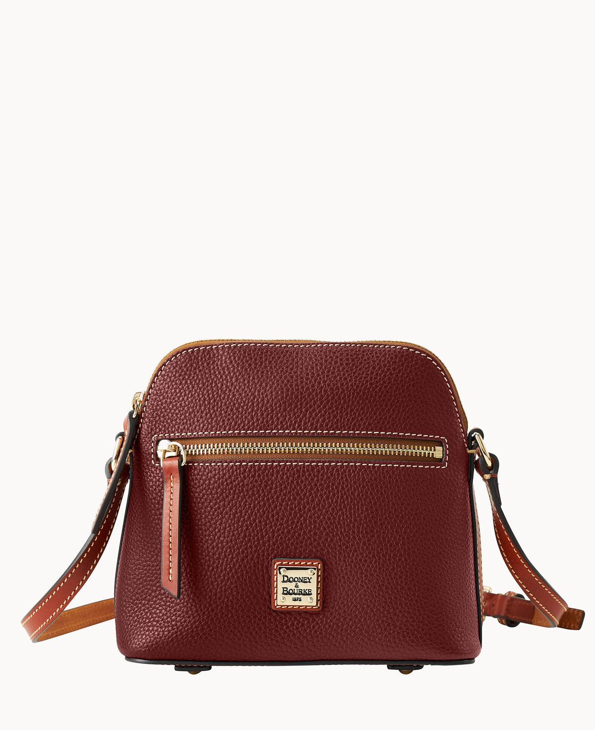 Pebble Grain Domed Crossbody