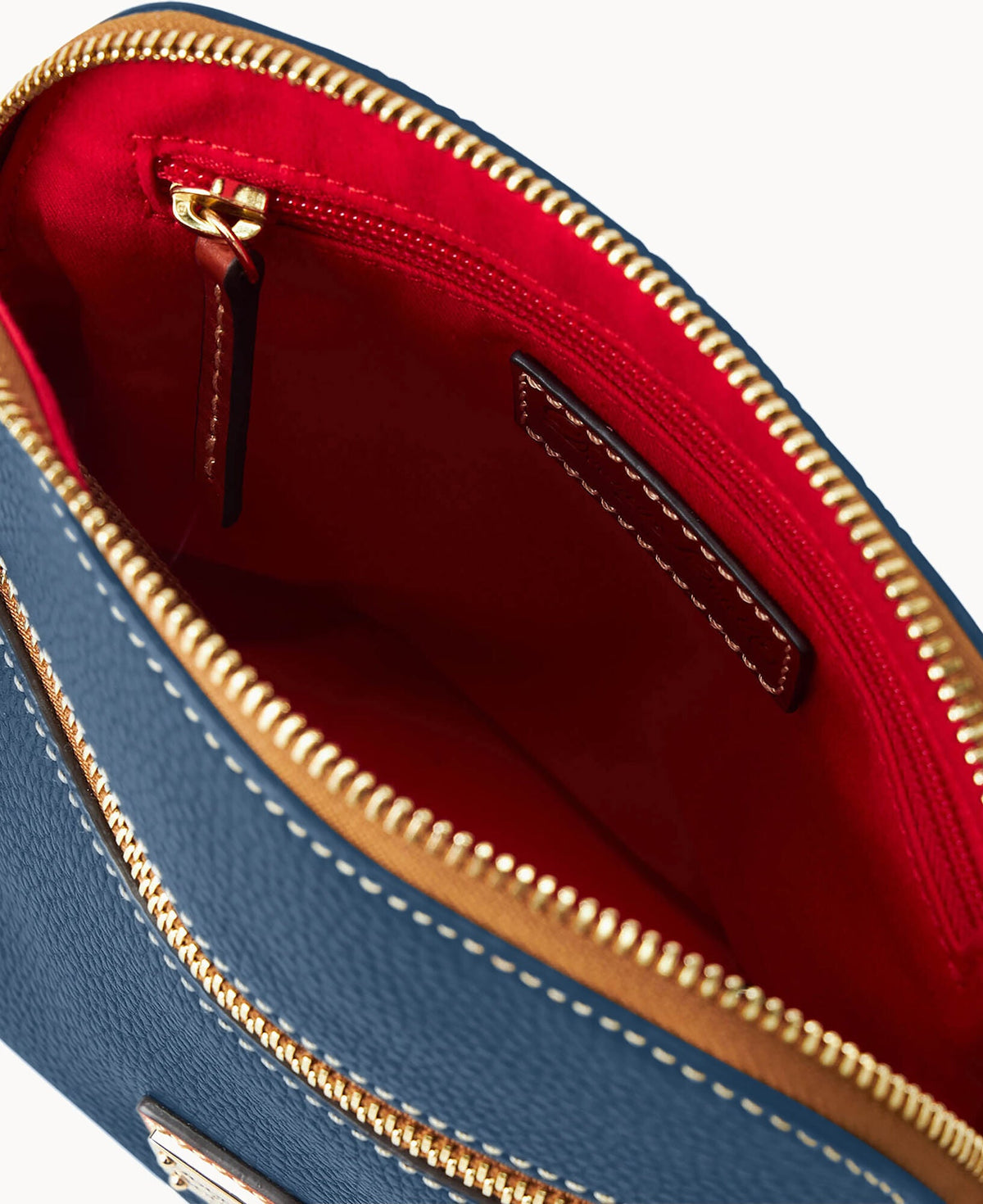 Pebble Grain Domed Crossbody
