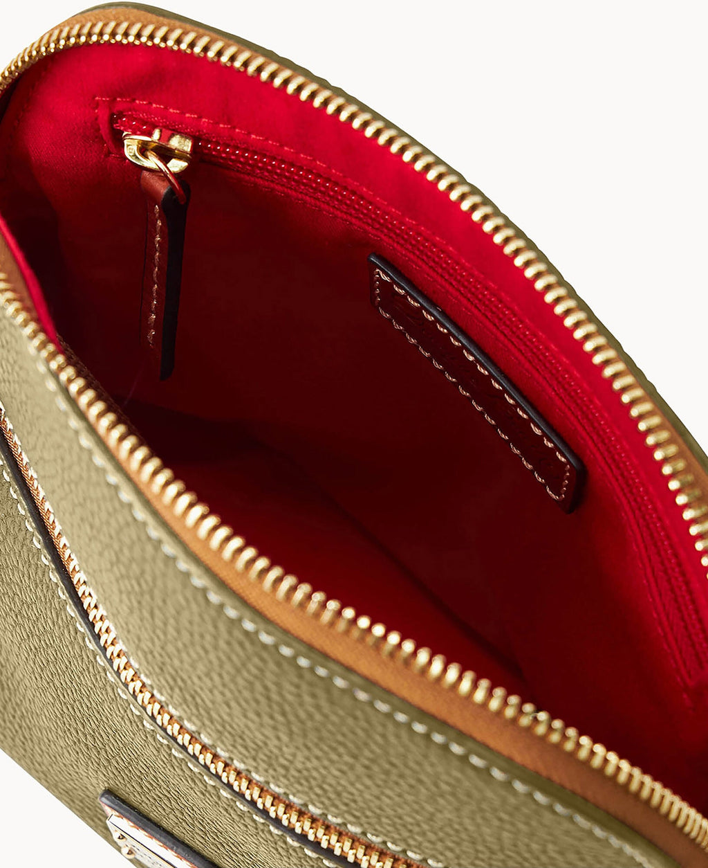 Pebble Grain Domed Crossbody