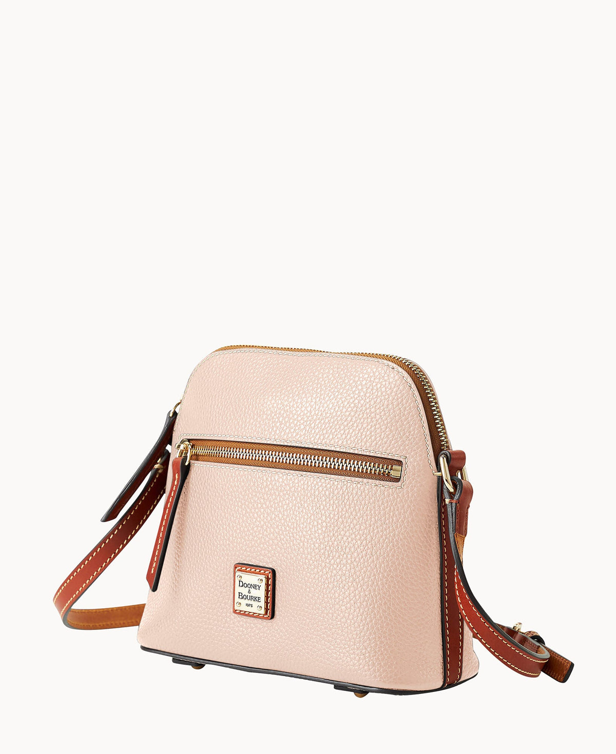 Pebble Grain Domed Crossbody