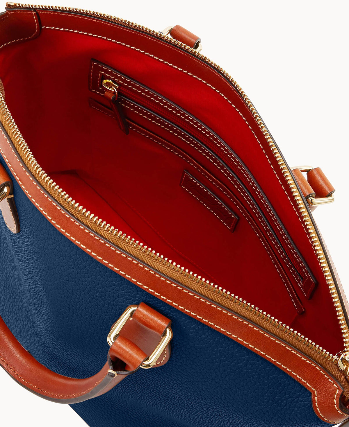 Pebble Grain Domed Satchel