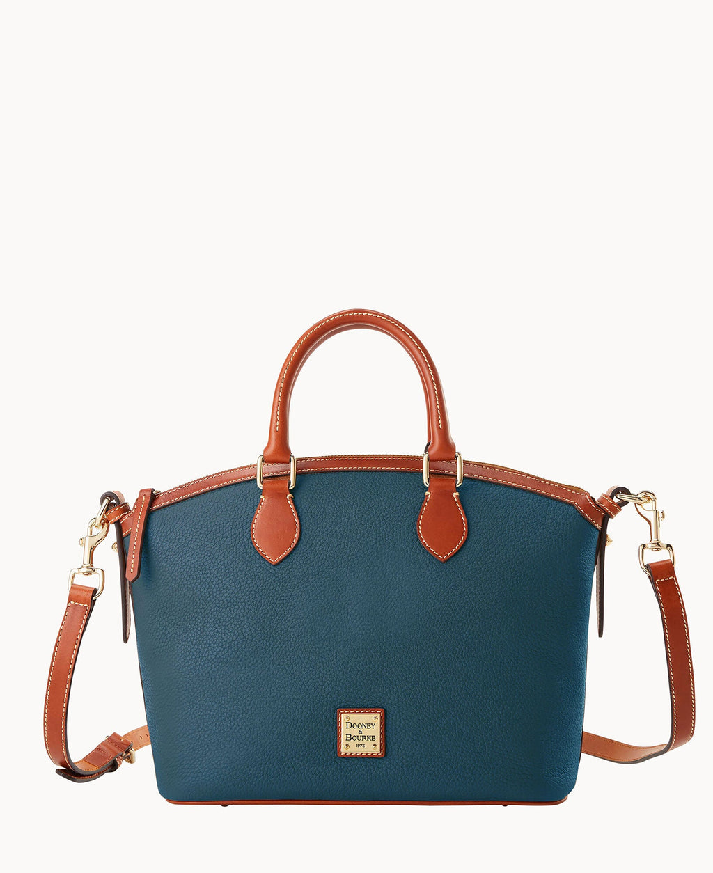 Pebble Grain Domed Satchel
