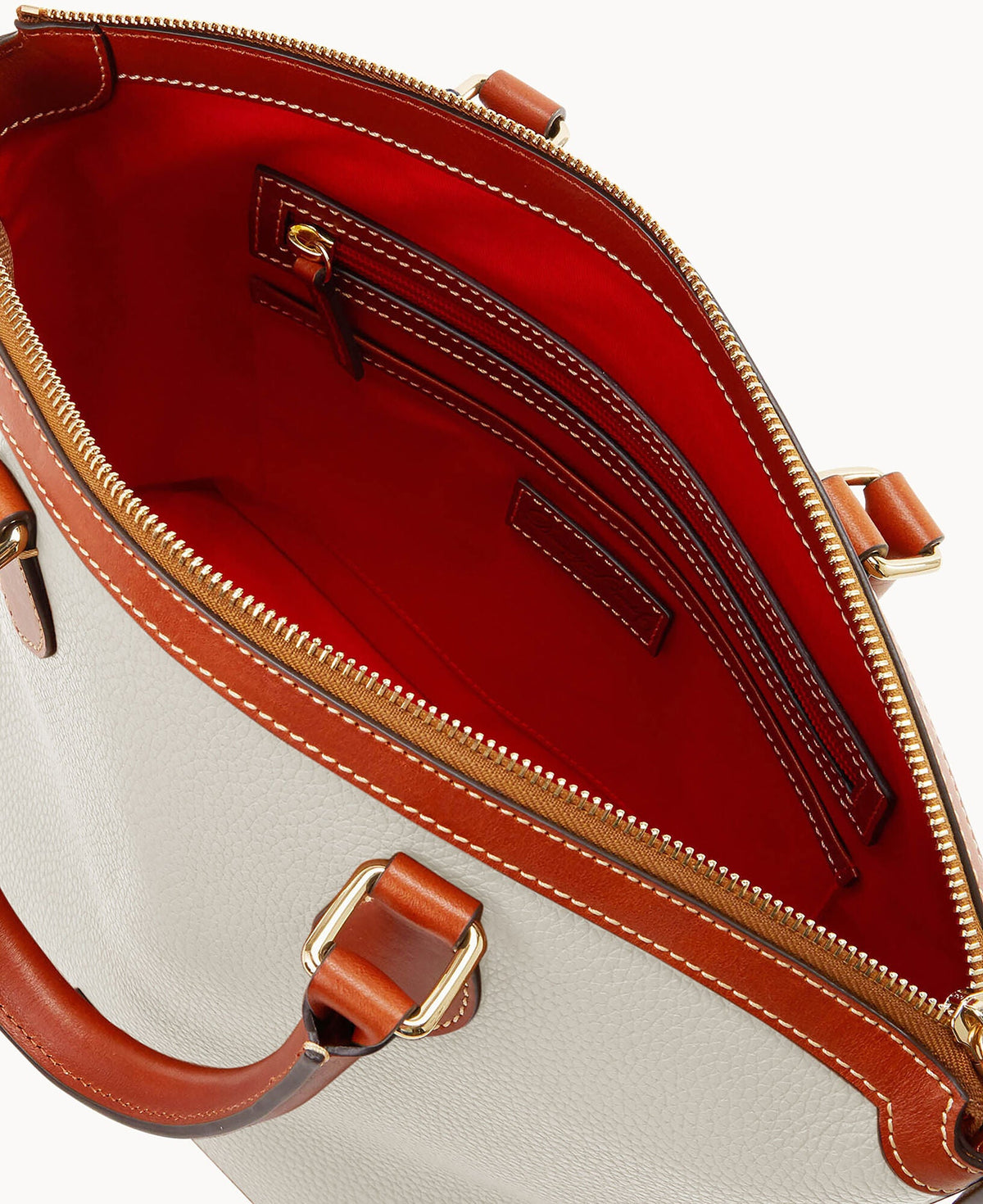 Pebble Grain Domed Satchel