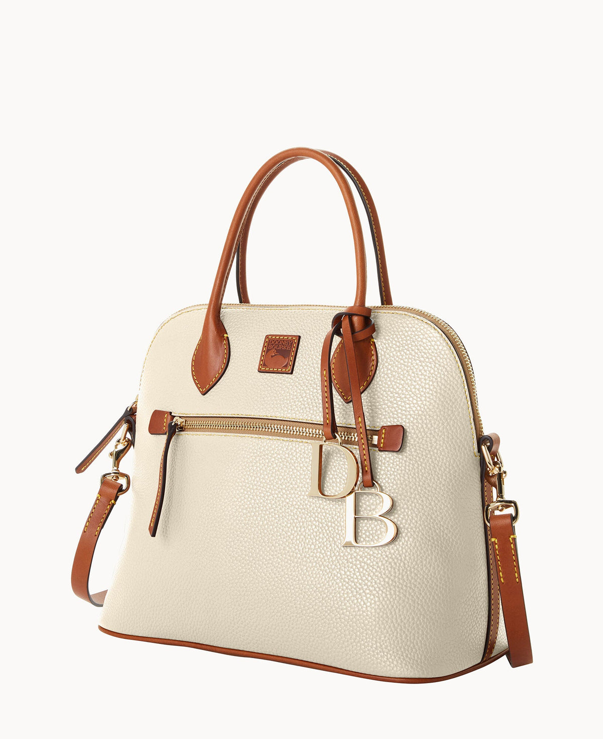 Pebble Grain Large Domed Satchel
