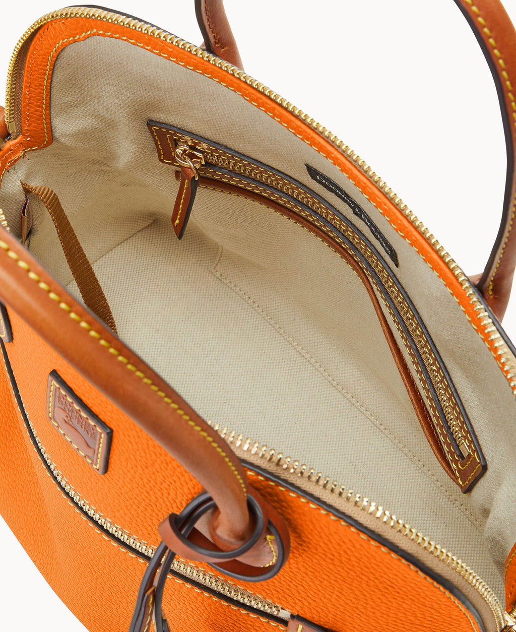 Pebble Grain Large Domed Satchel