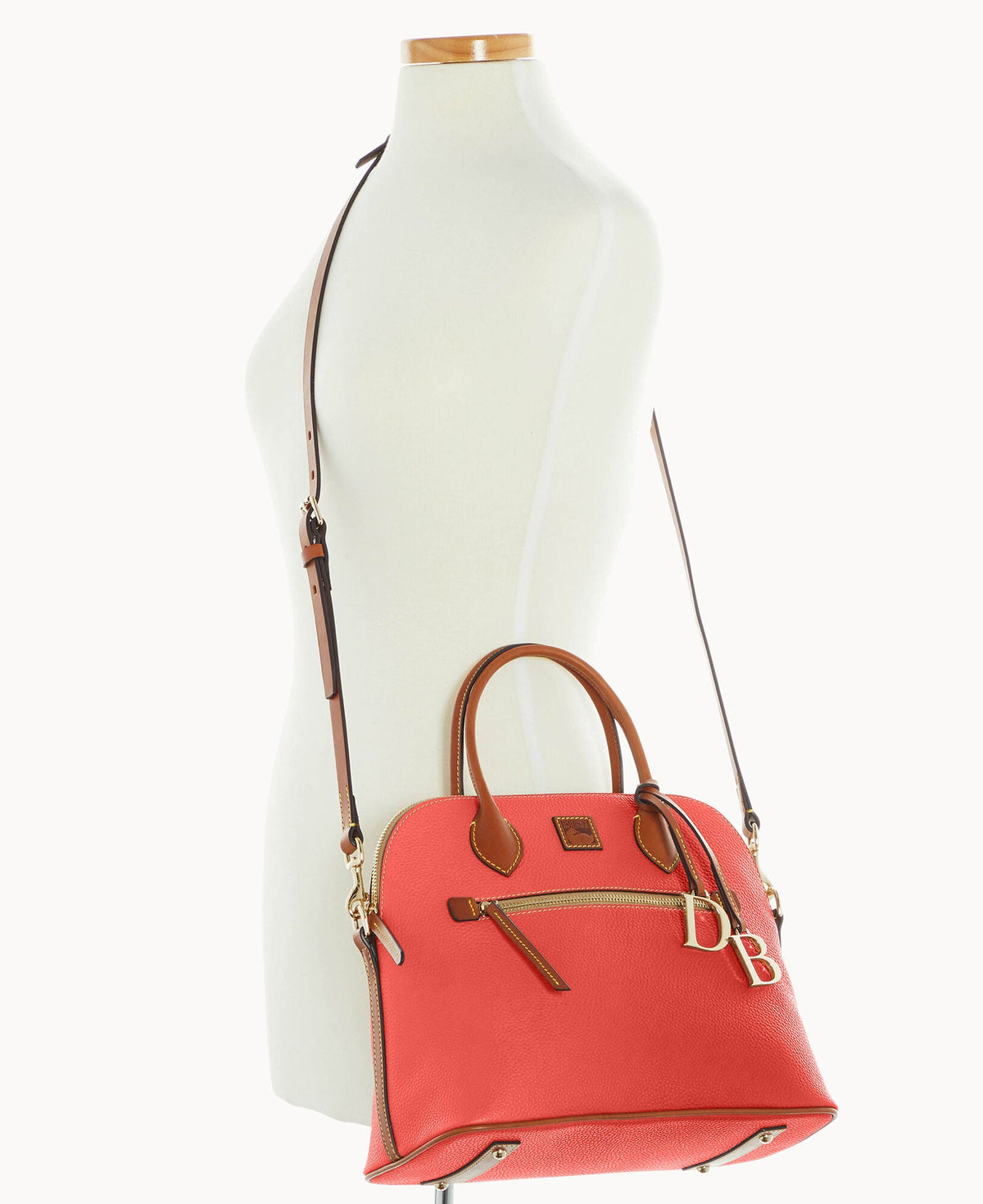 Pebble Grain Large Domed Satchel
