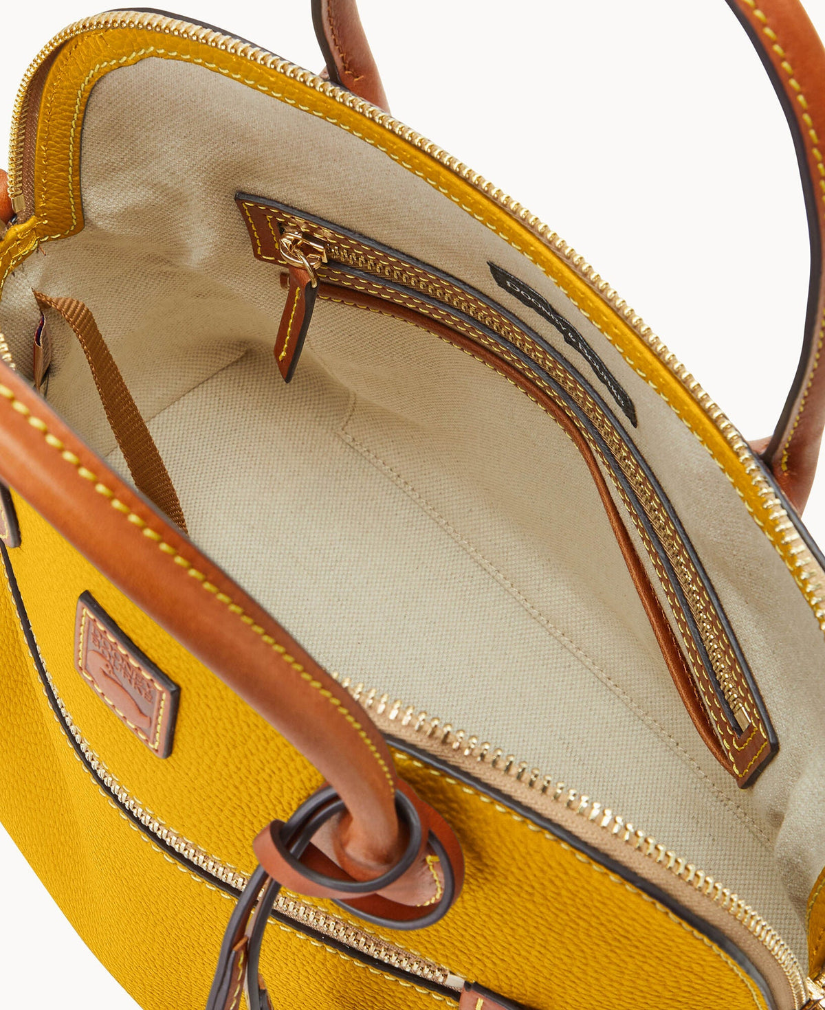 Pebble Grain Large Domed Satchel