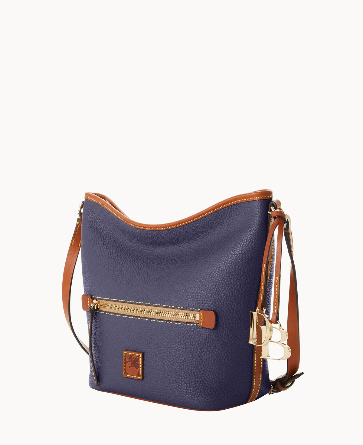 Pebble Grain Zip Sac