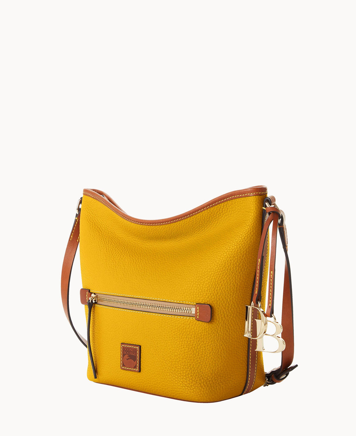 Pebble Grain Zip Sac