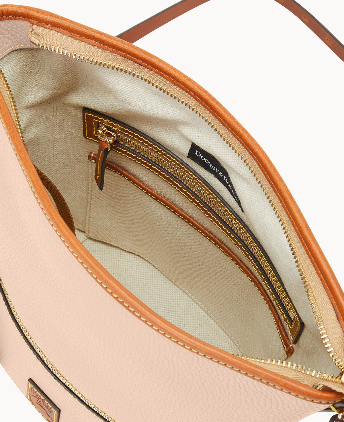 Pebble Grain Zip Sac