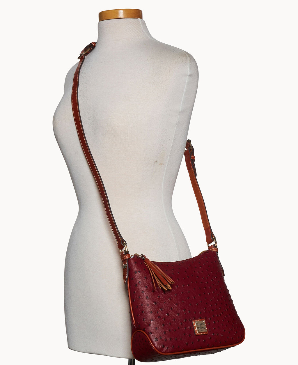 Ostrich Crossbody Hobo