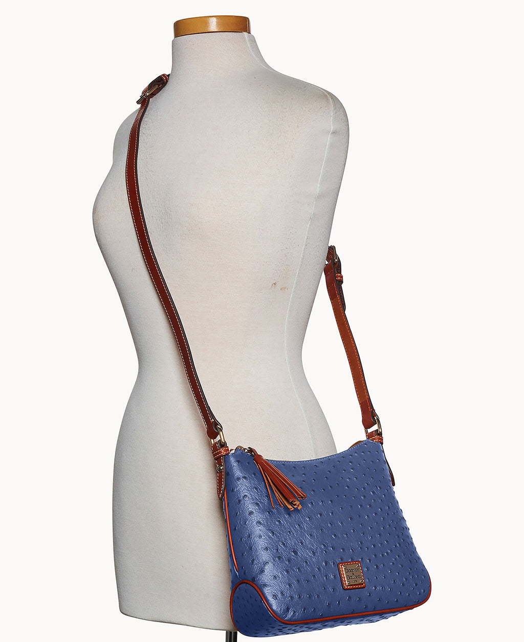 Ostrich Crossbody Hobo