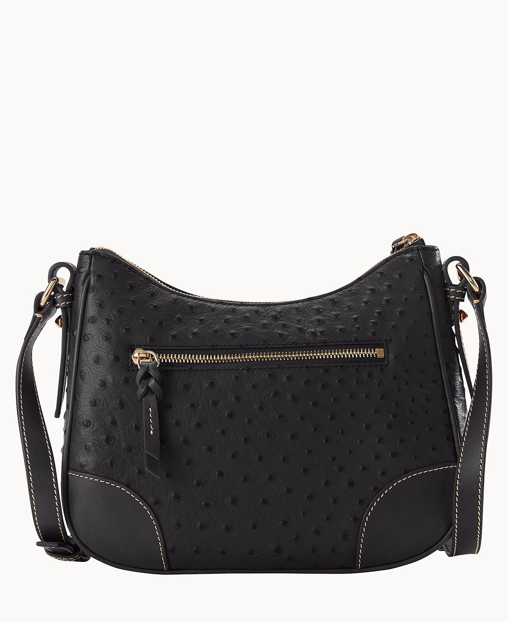 Ostrich Crossbody Hobo