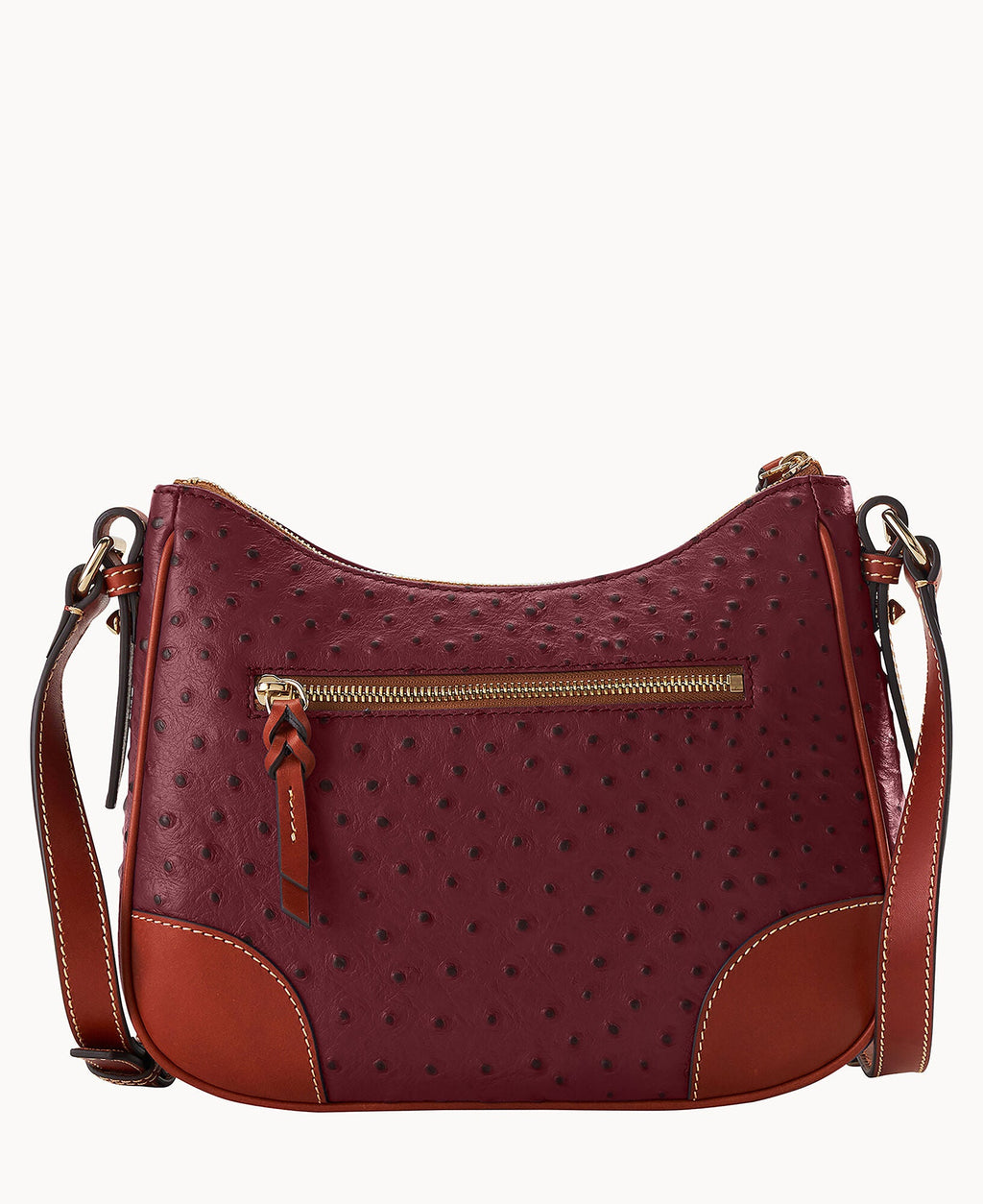 Ostrich Crossbody Hobo