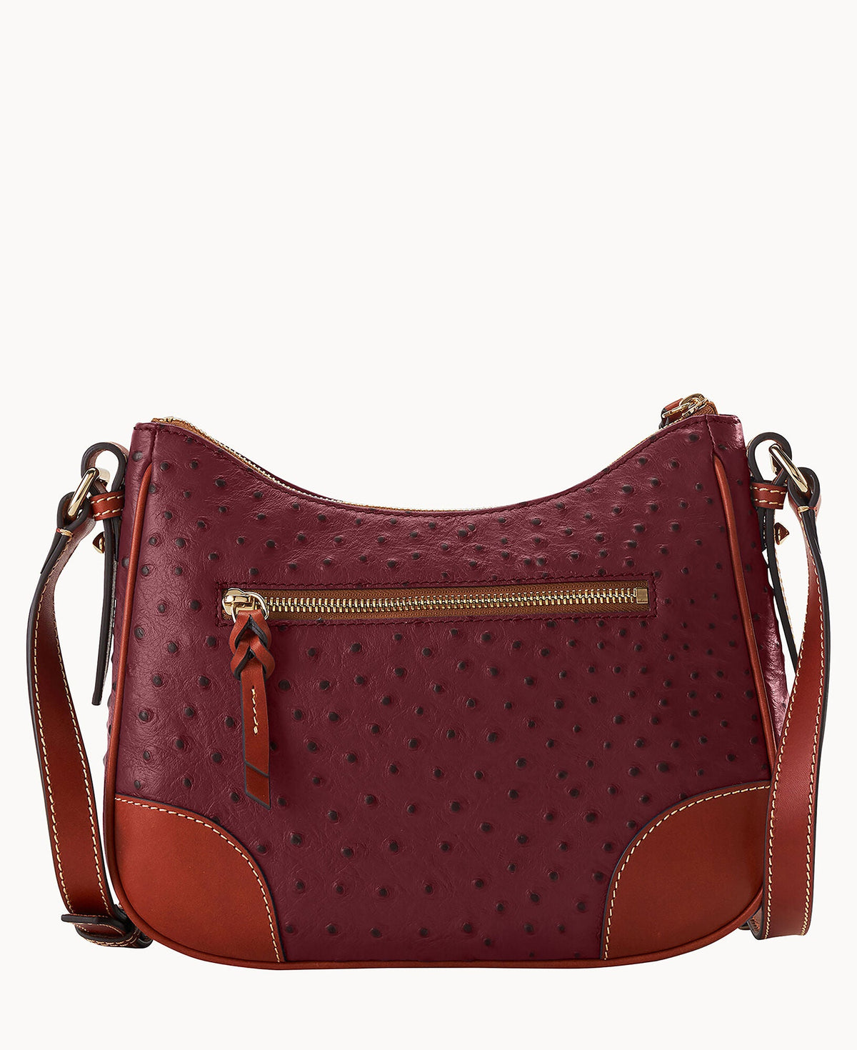 Ostrich Crossbody Hobo