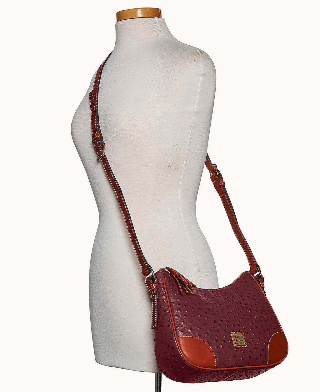 Ostrich Crossbody Hobo