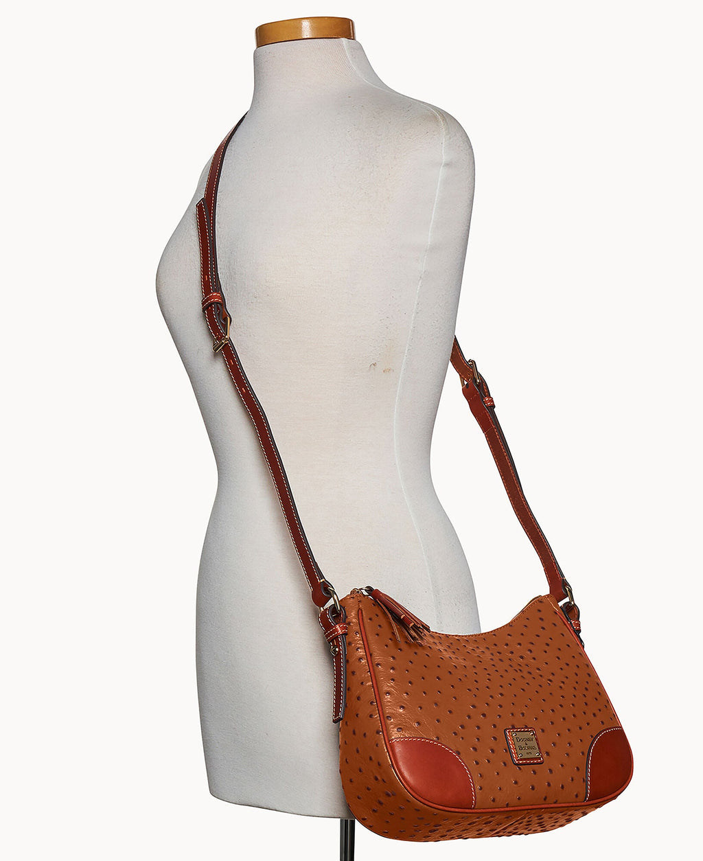 Ostrich Crossbody Hobo