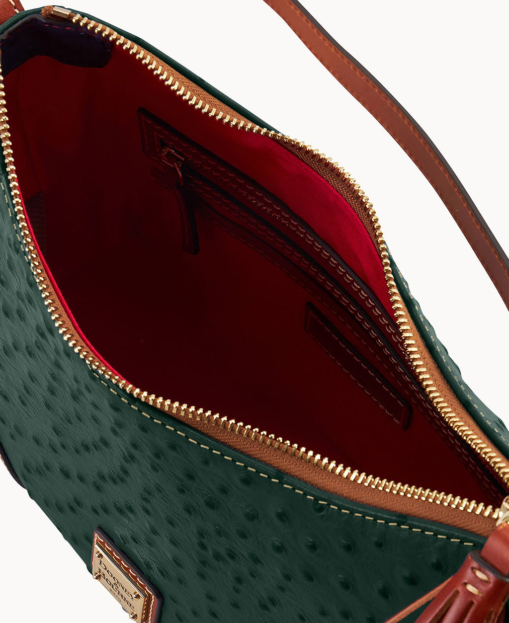 Ostrich Crossbody Hobo