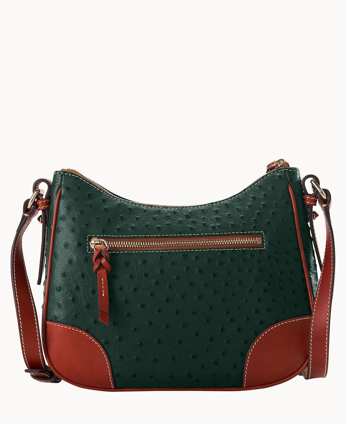 Ostrich Crossbody Hobo