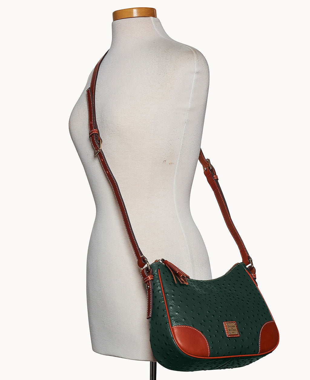 Ostrich Crossbody Hobo