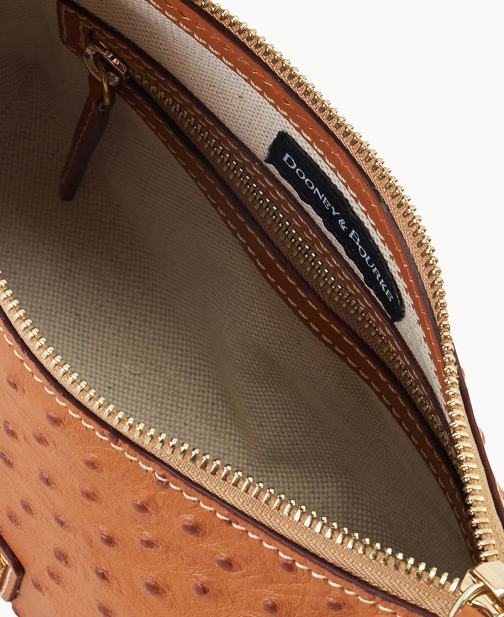 Ostrich Hobo Crossbody 22