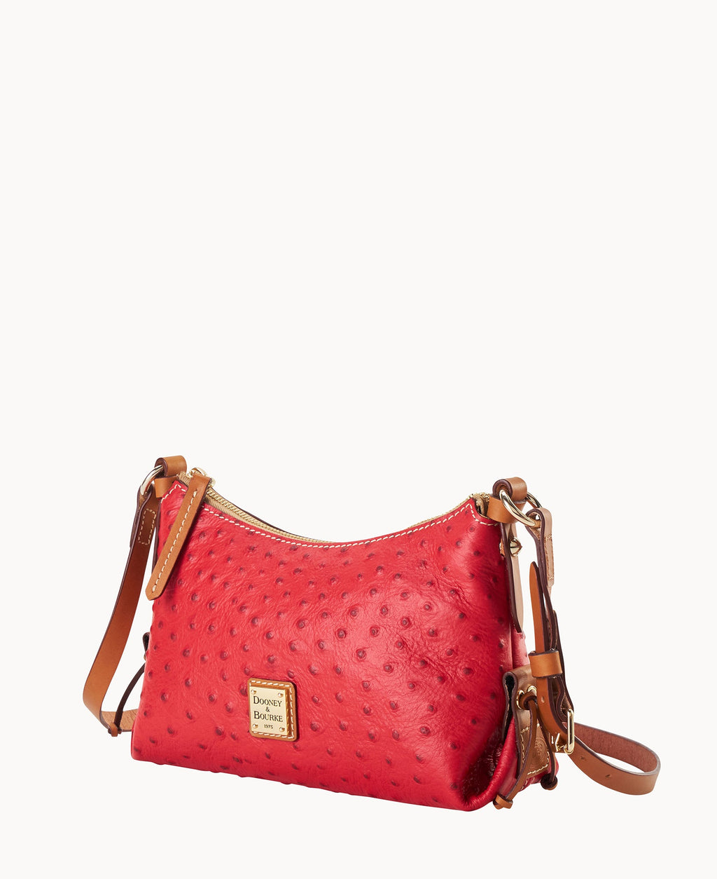Ostrich Hobo Crossbody 22